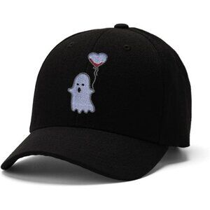 Black baseball cap embroidered adjustable hat curved brim unisex sports cap men